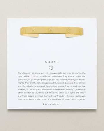 Squad Engraved Cuff