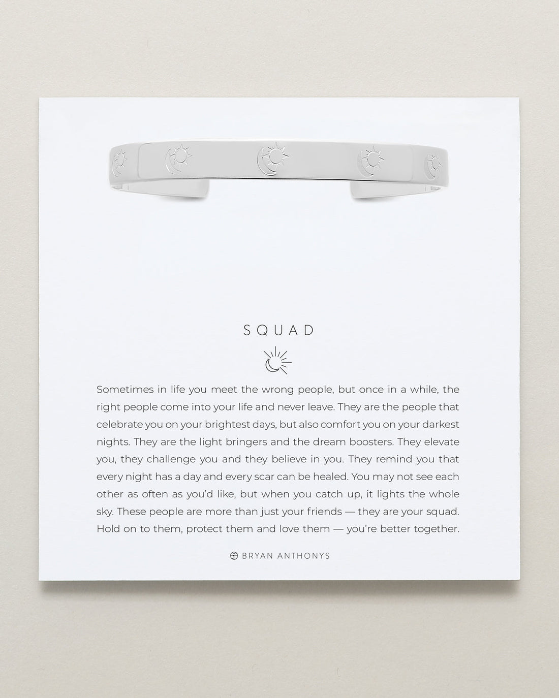Squad Engraved Cuff