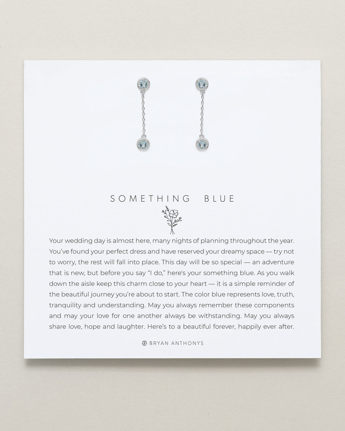 Something Blue Drop Earrings