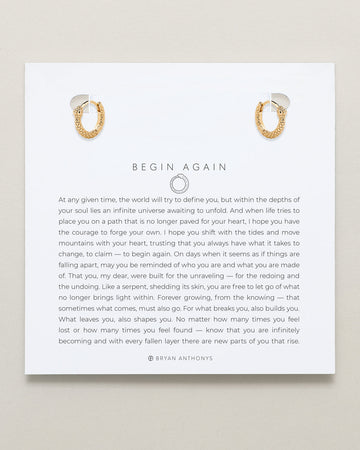 Begin Again Mini Hoop Earrings