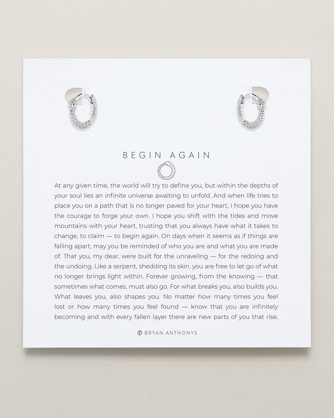 Begin Again Mini Hoop Earrings