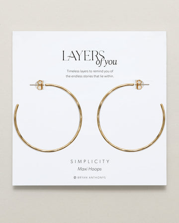 Simplicity Maxi Hoop Earrings