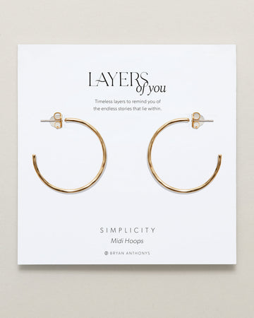 Simplicity Midi Hoop Earrings
