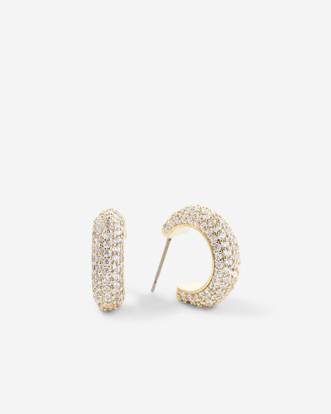 Unstoppable Pave Mini Hoop Earrings