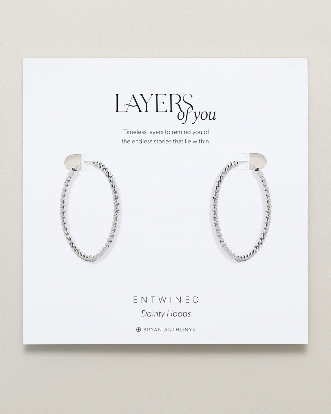 Entwined Dainty Hoop Earrings