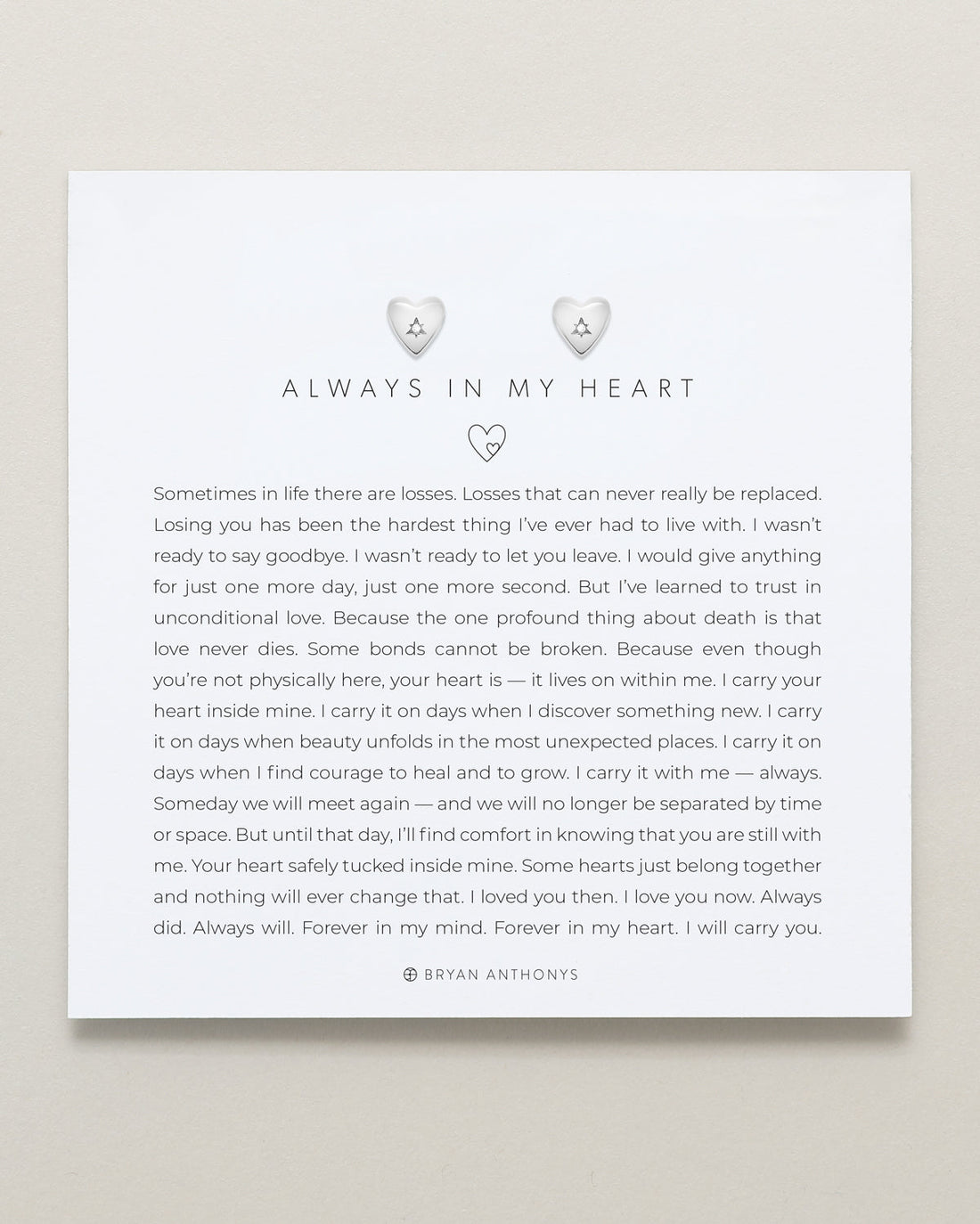 Always In My Heart Icon Stud Earrings