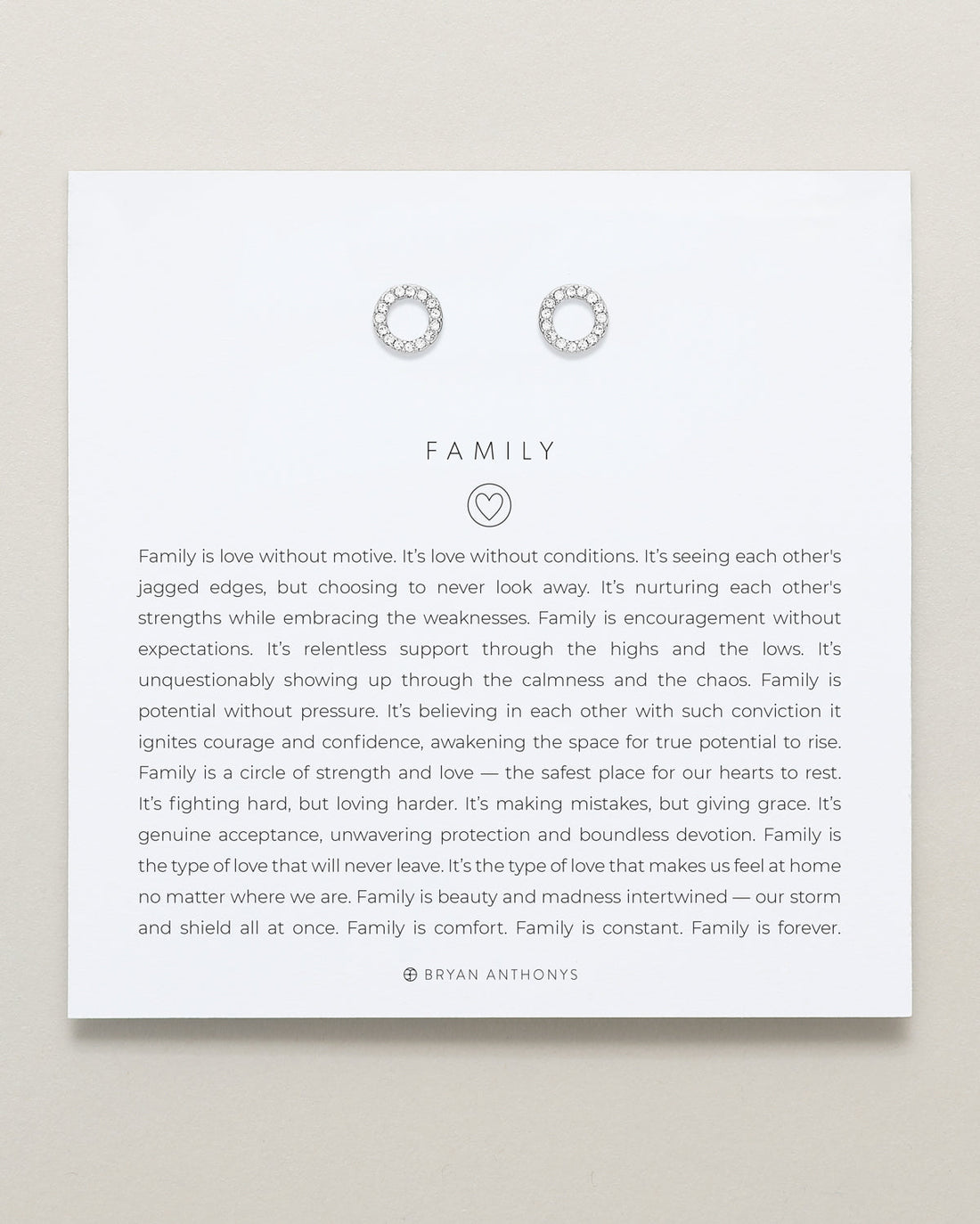 Family Stud Earrings