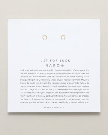 Just For Luck Horseshoe Earrings