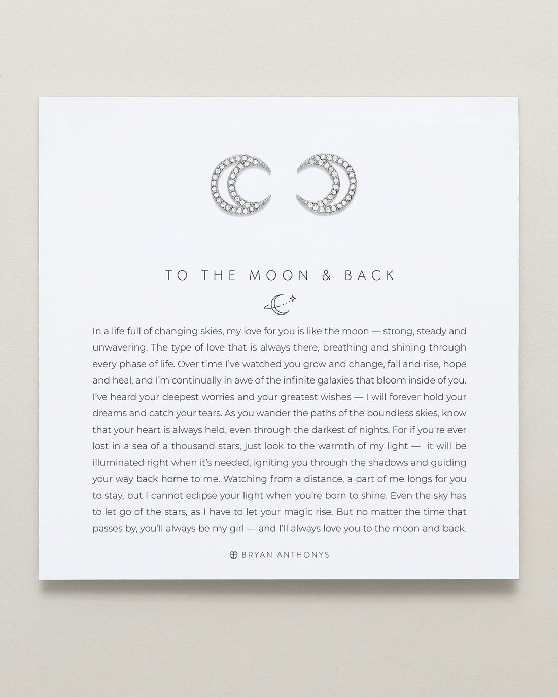 To the Moon and Back Stud Earrings