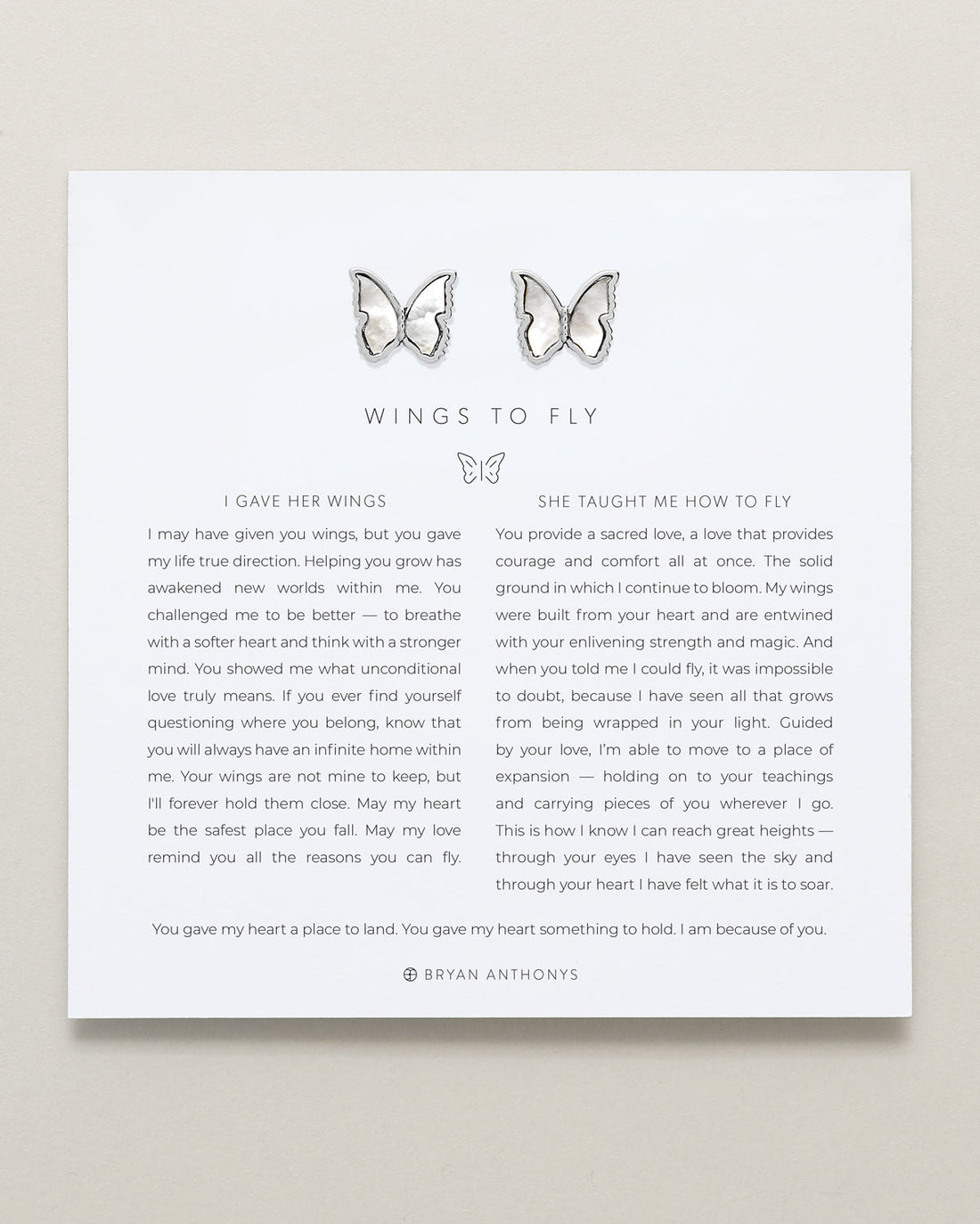 Wings to Fly Stud Earrings