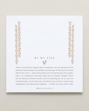 By My Side Pear Cut Chandelier Earrings