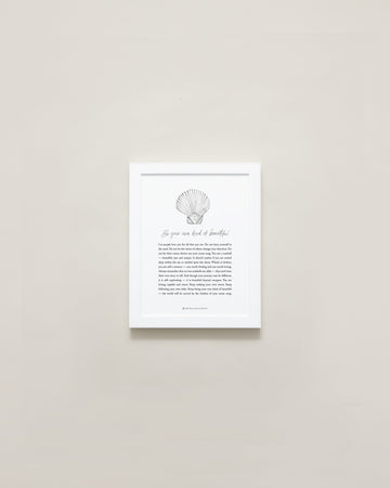 Be Your Own Kind Of Beautiful Illustration with Meaning 5x7 Framed Print