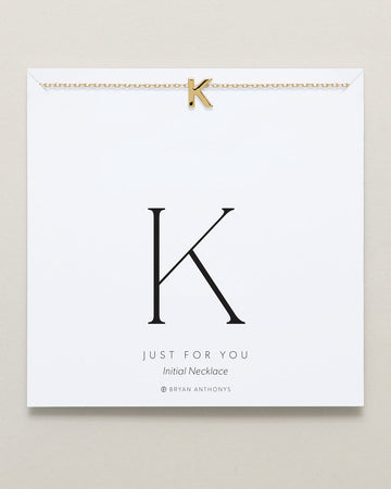 Just For You Initial Necklace — K