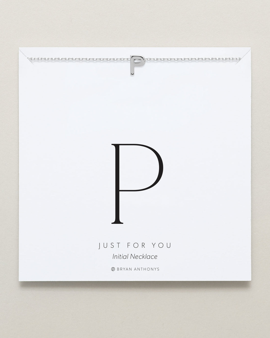Just For You Initial Necklace — P