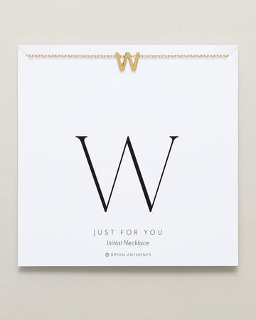 Just For You Initial Necklace — W