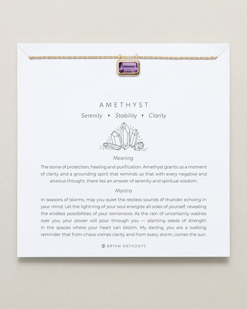 Healing Stone Necklace Amethyst