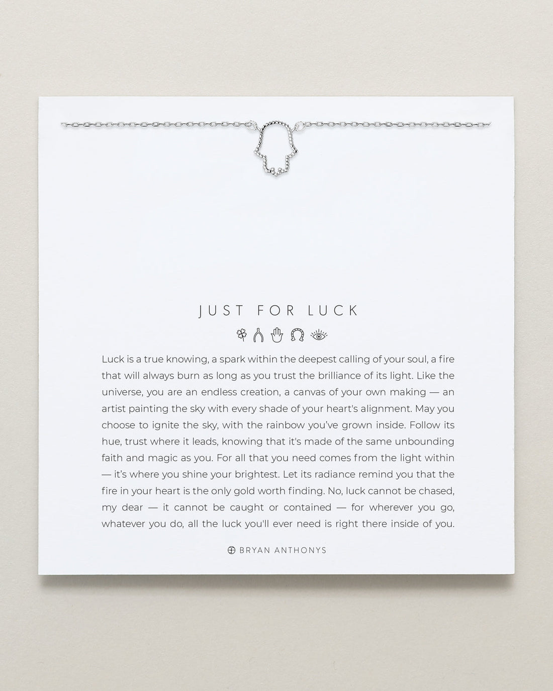 Just For Luck Hamsa Necklace