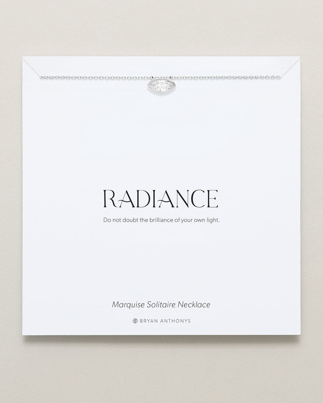 Radiance Marquise Solitaire Necklace