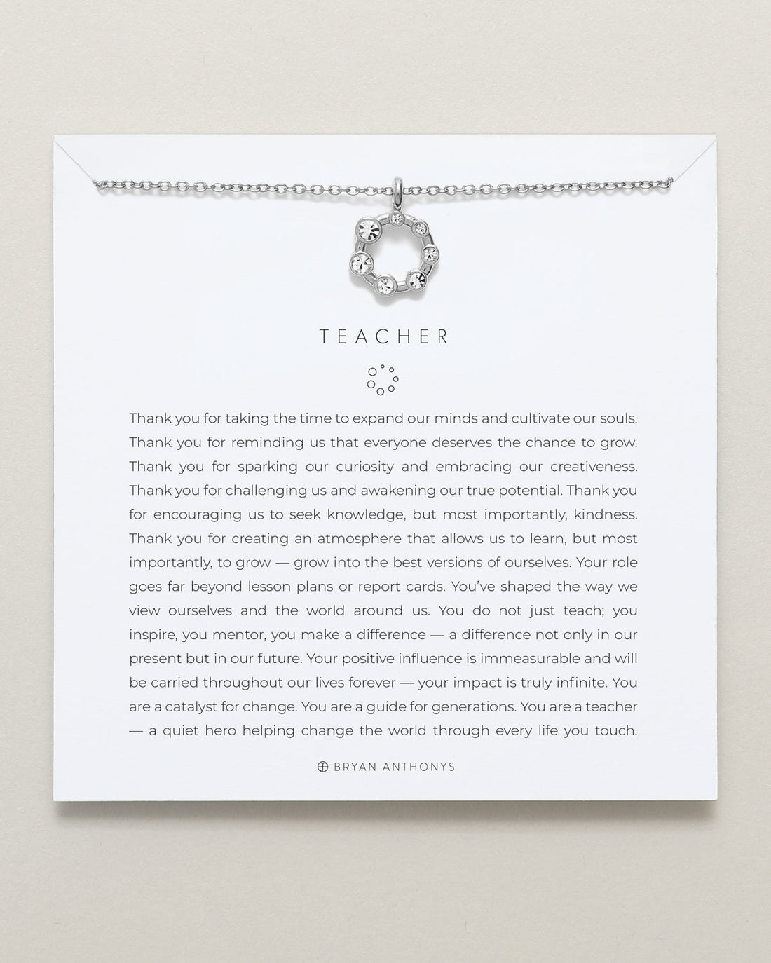Teacher Necklace