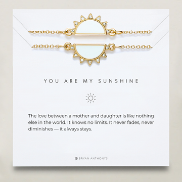 You Are My Sunshine Gold Bracelet Set