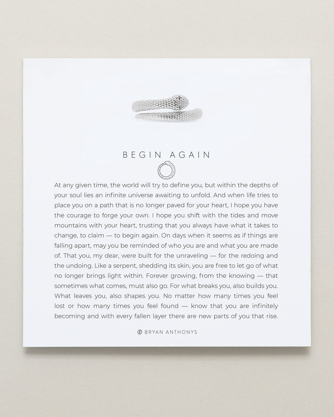 Begin Again Ring