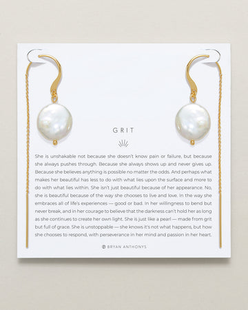 Grit Threader Earrings