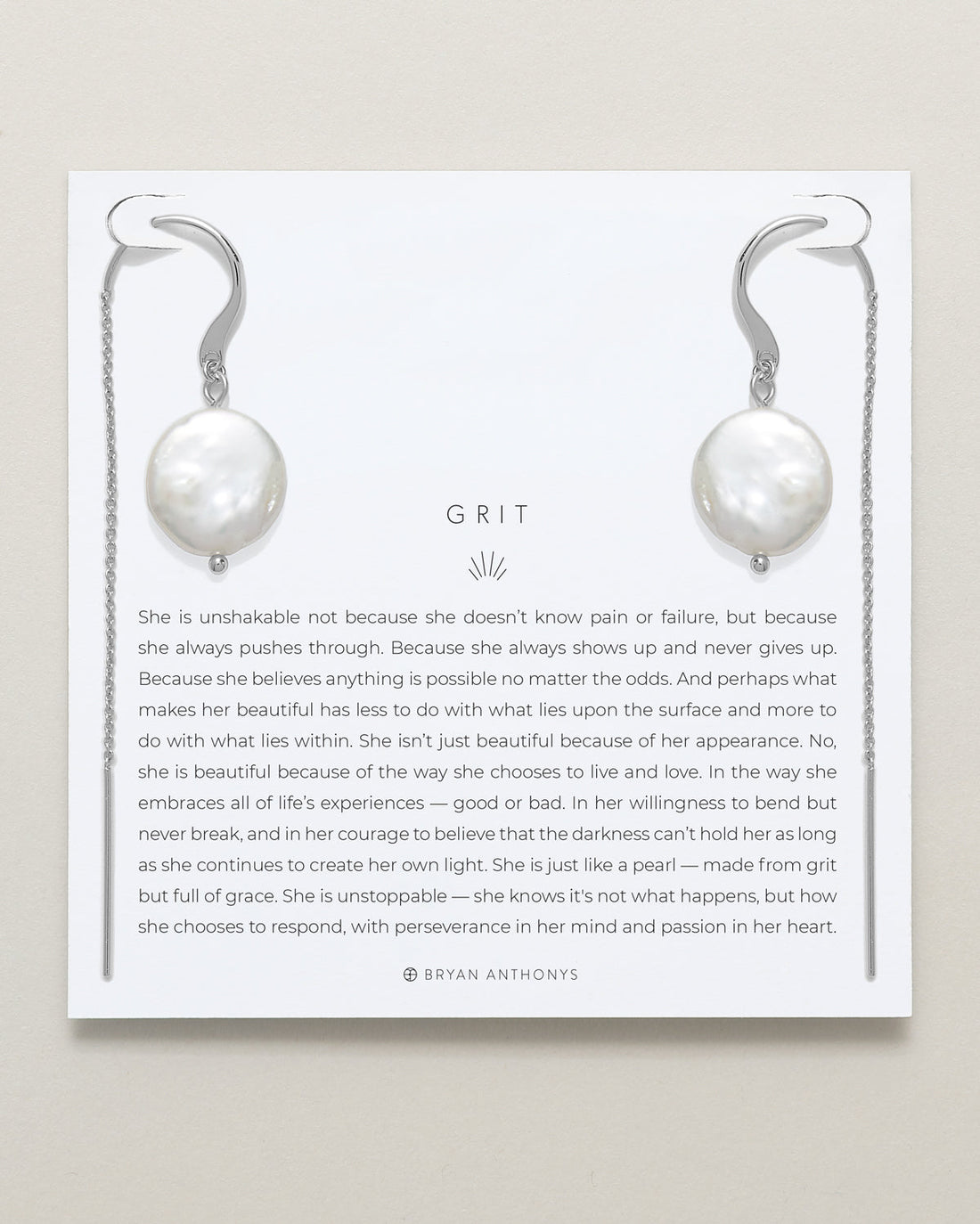 Grit Threader Earrings