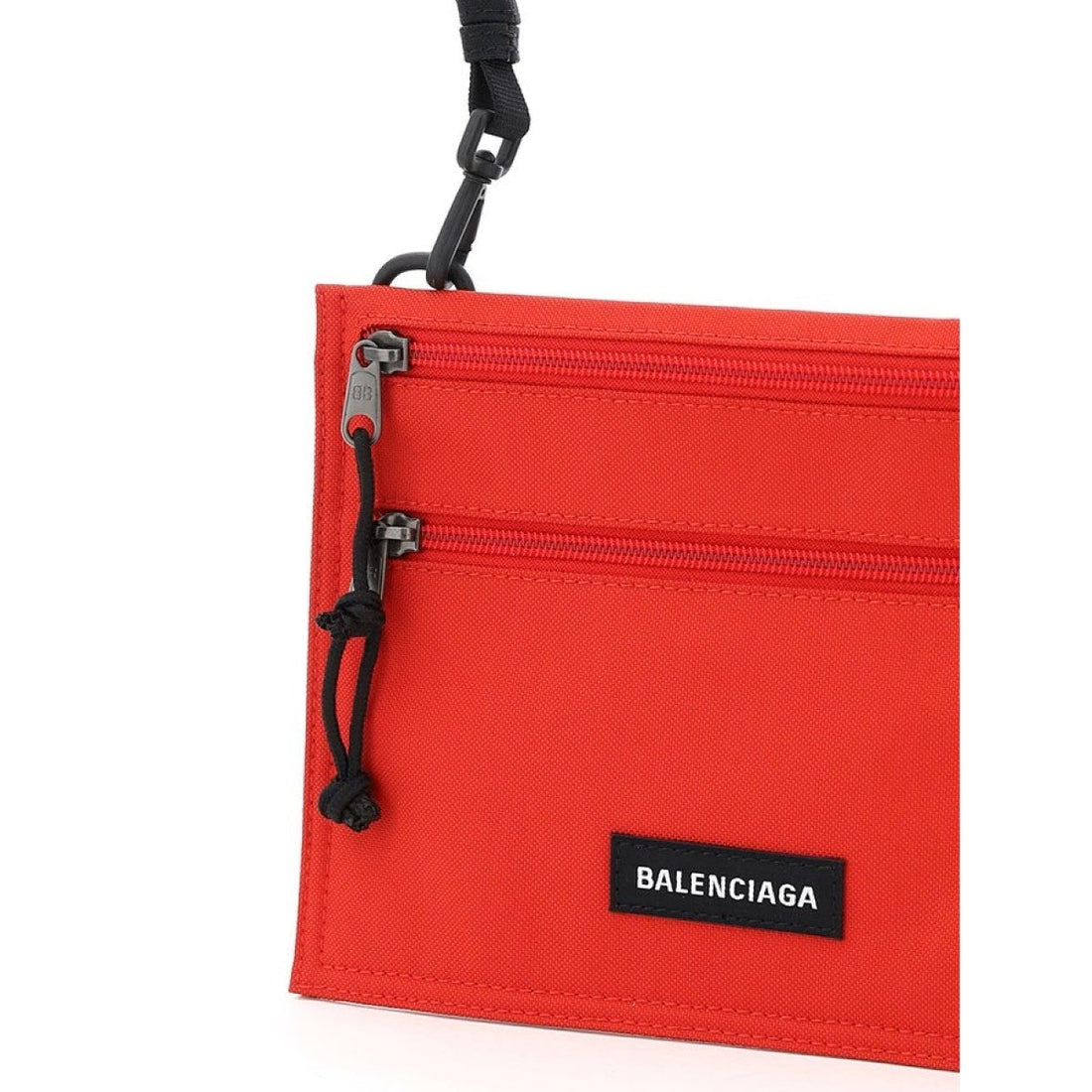 Balenciaga Explorer Pouch Bright Red Nylon - Handbags