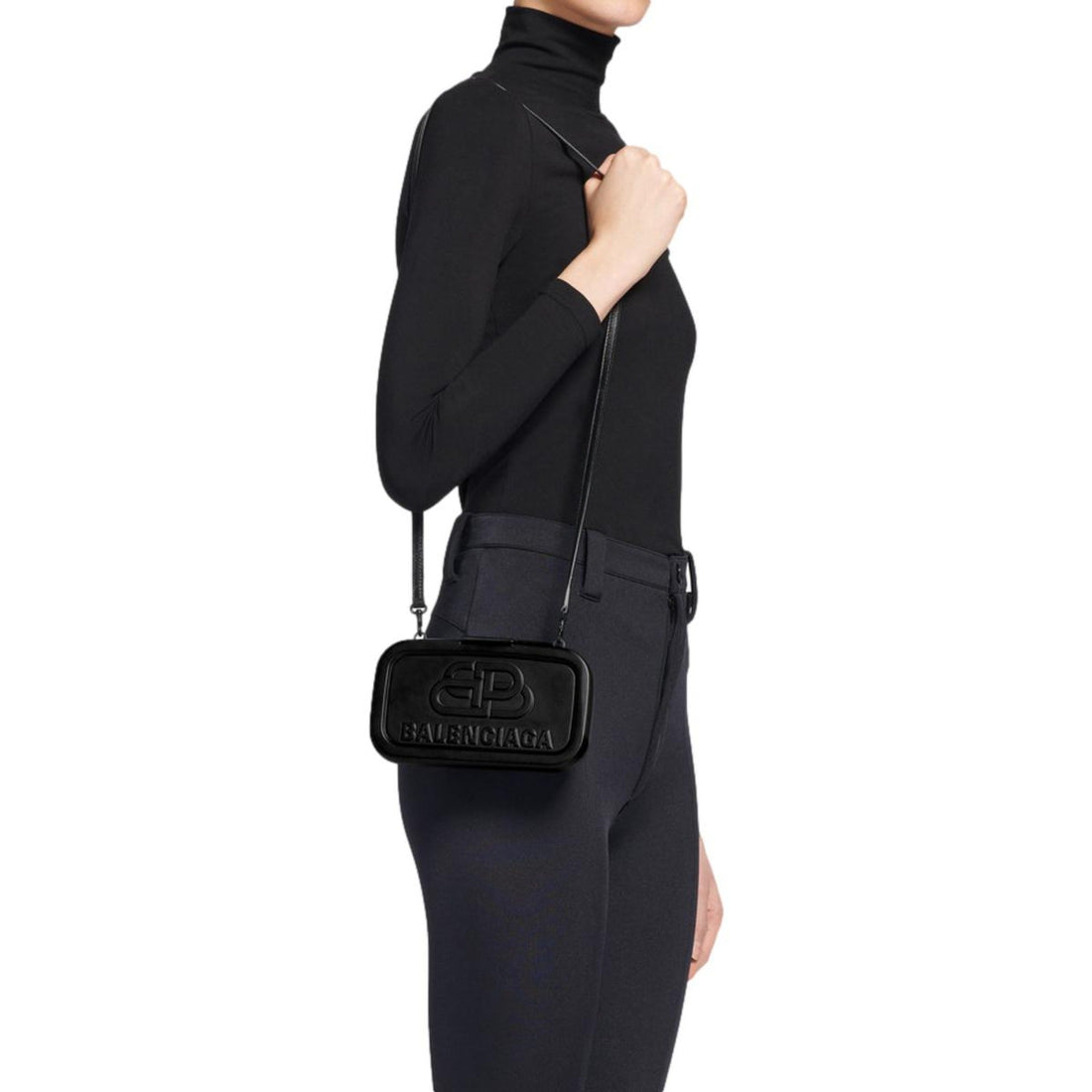 Balenciaga Lunch Box Black Small Shoulder Bag - Handbags