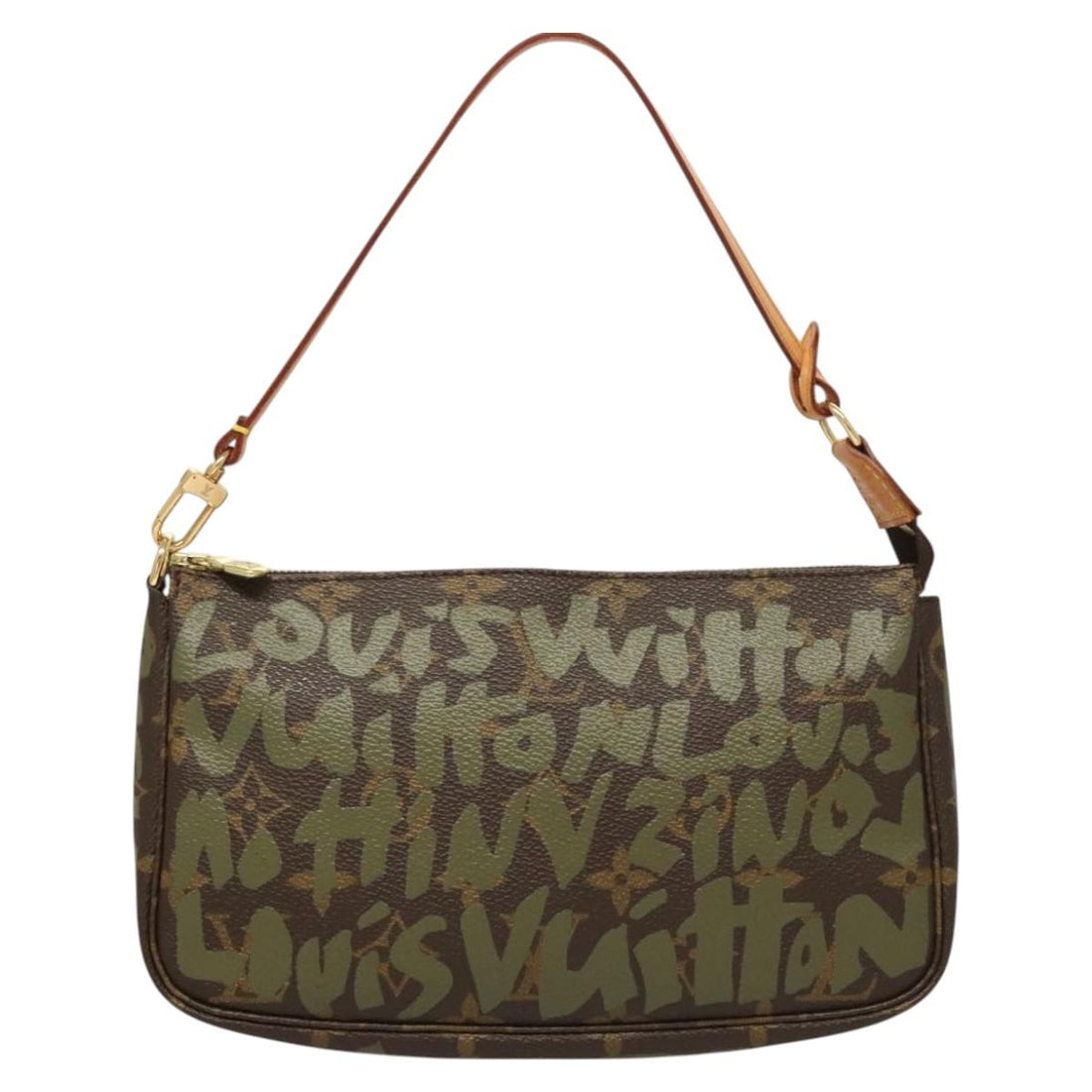Louis Vuitton Pochette Accessoire Canvas Clutch Bag (Pre-Owned) - women/handbags/clutches