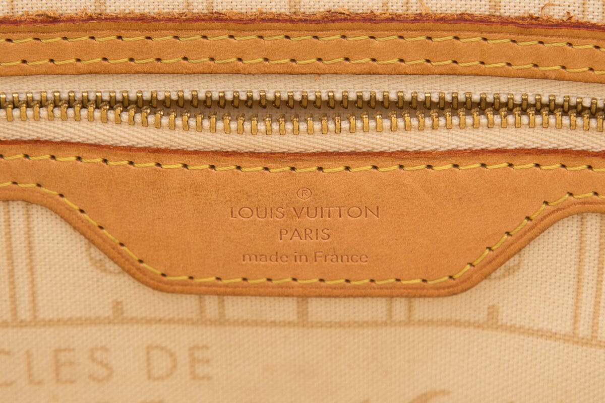 Louis Vuitton White Neverfull Damier Tote PM - Handbag - 6