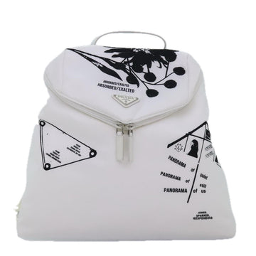 Prada Signaux Printed  Synthetic Backpack Bag ()