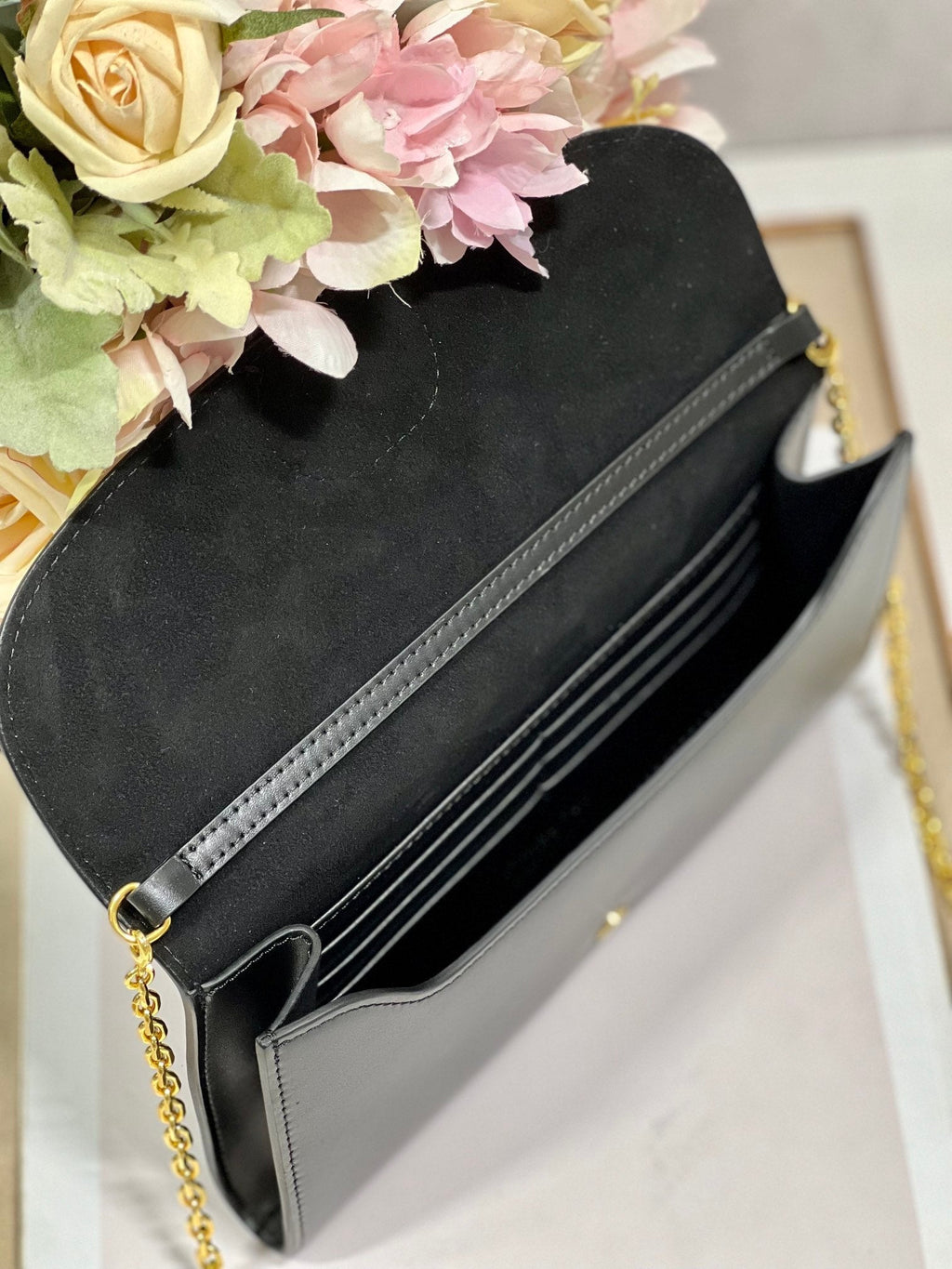 Dior Bobby Wallet on Chain East West Black - 21.5¡Á12¡Á4cm