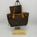 Louis Vuitton Neverfull MM Monogram Brown Shoulder Tote Bag - Handbags - 7