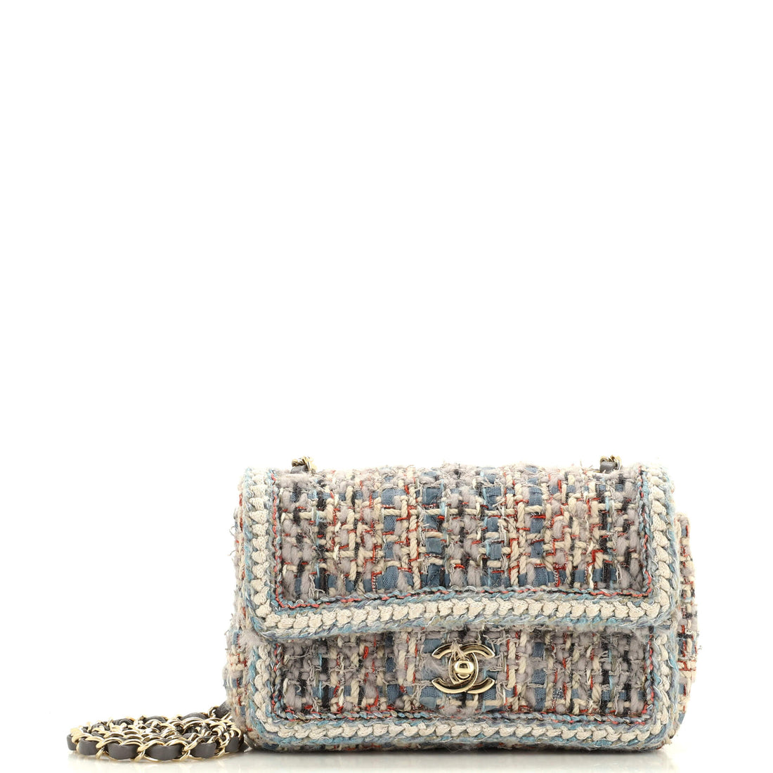 CHANEL Classic Single Flap Bag Braided Quilted Tweed Mini - Handbag & Wallet Accessories