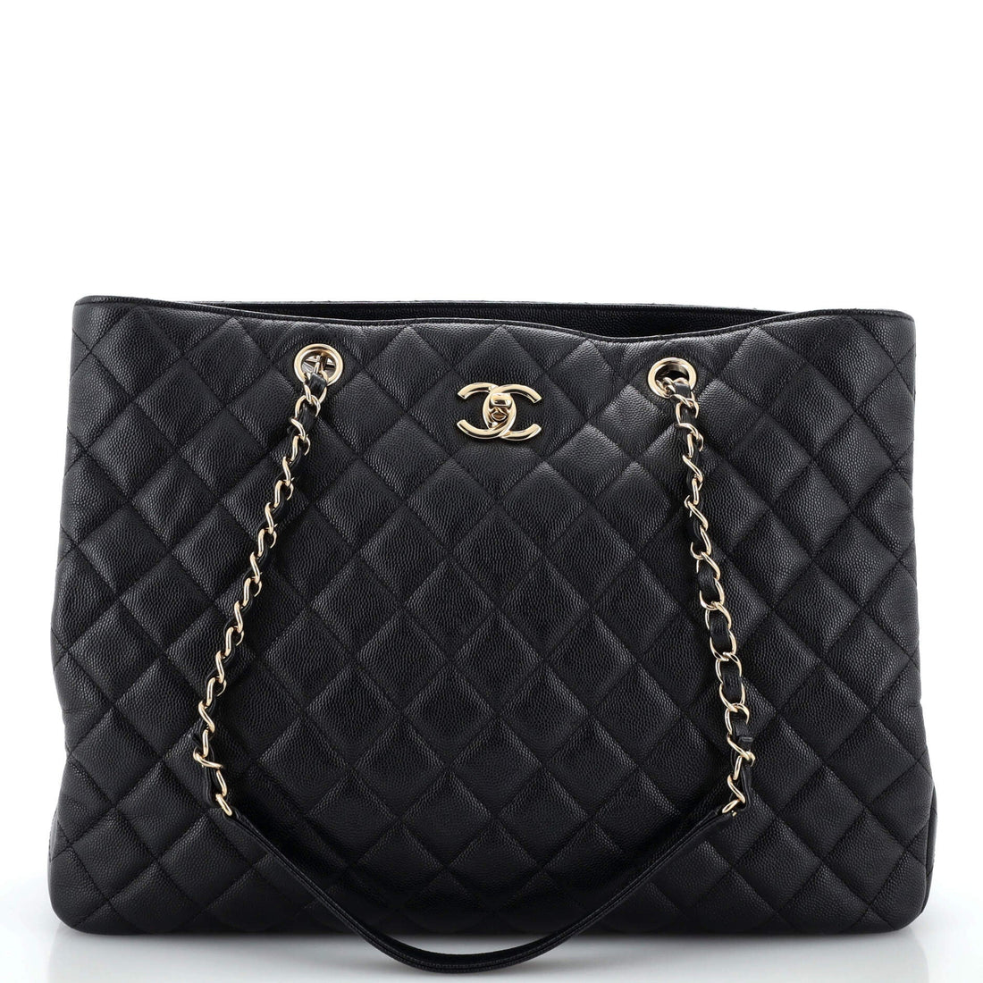 CHANEL Classic CC Shopping Tote Quilted Caviar Large - Handbag & Wallet Accessories