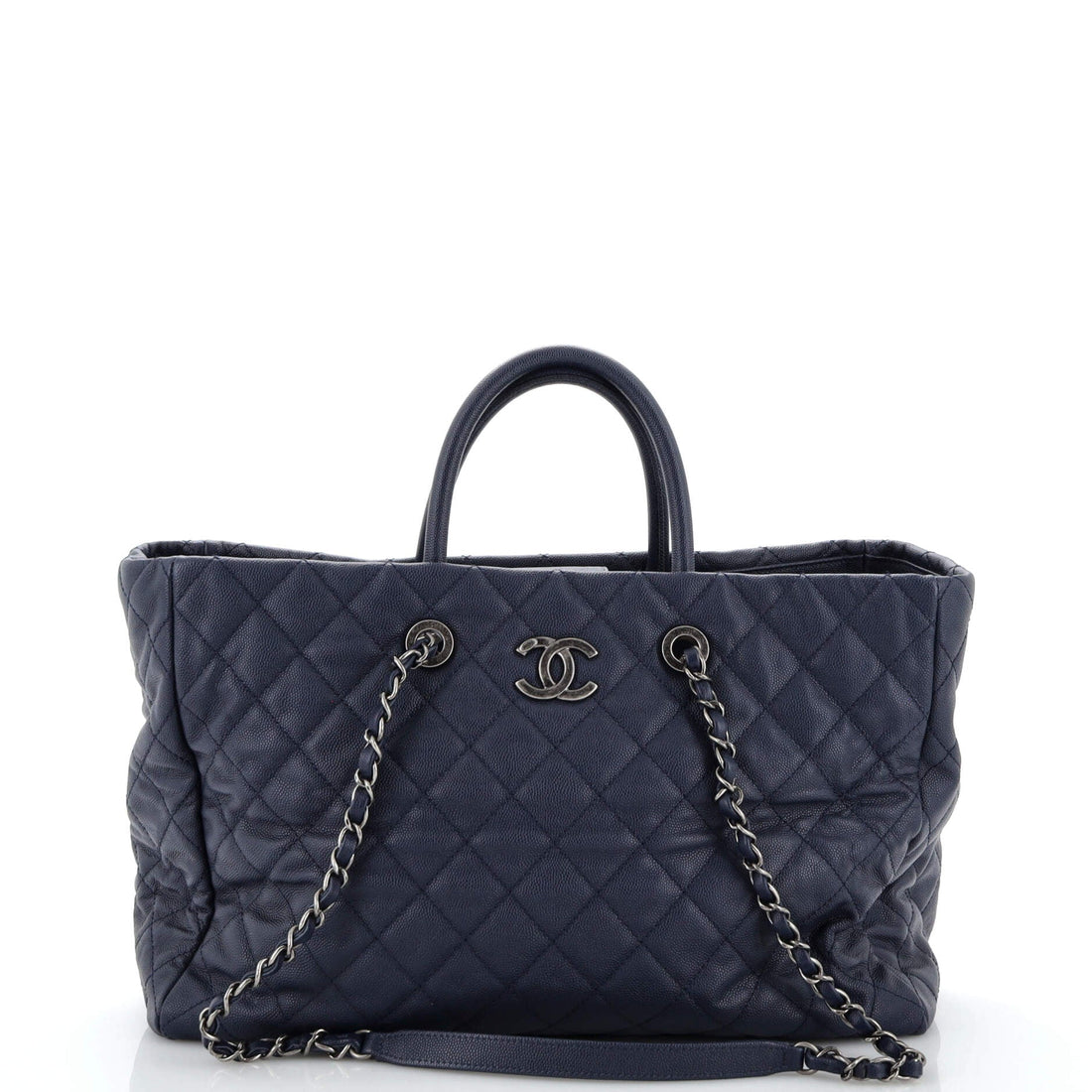 CHANEL Coco Handle Shopping Tote Quilted Caviar Large - Handbag & Wallet Accessories