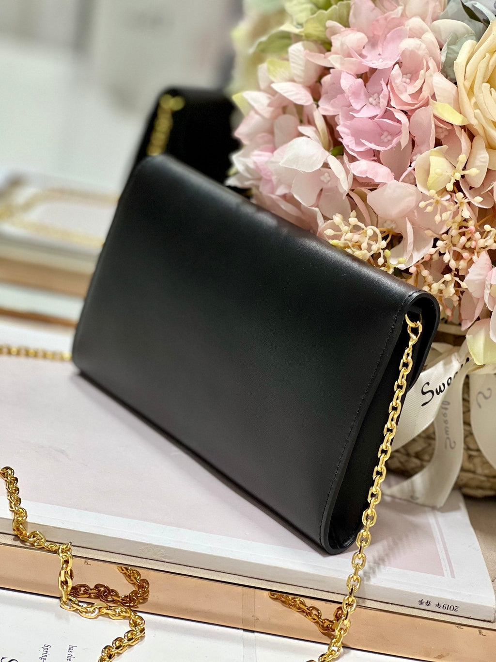 Dior Bobby Wallet on Chain East West Black - 21.5¡Á12¡Á4cm