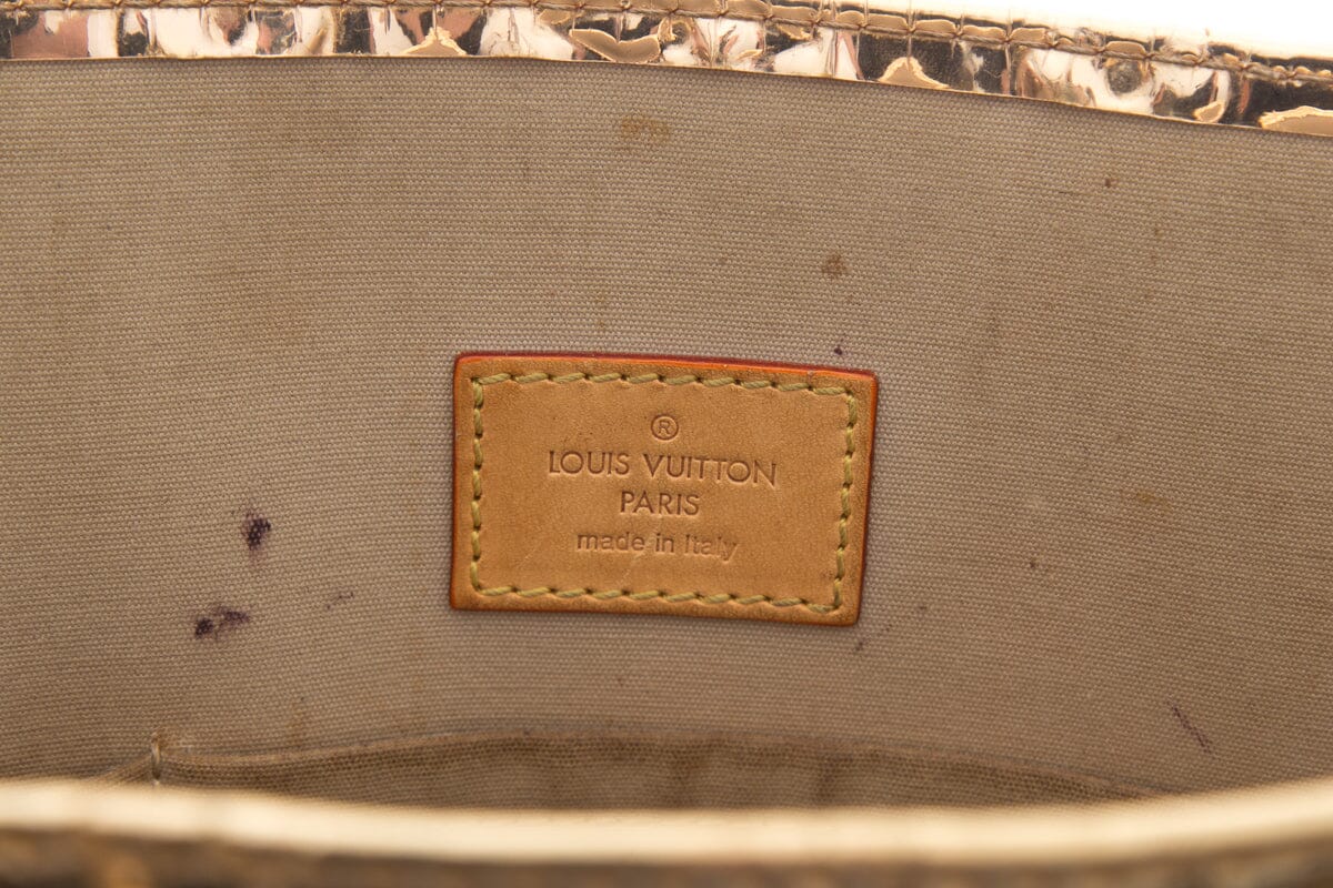 Louis Vuitton Gold Monogram Mirror PVC Top Handle Tote - Handbag - 9