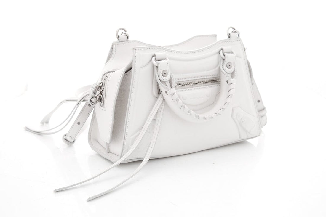 Balenciaga White Leather Neo Classic City Handbag - Handbag