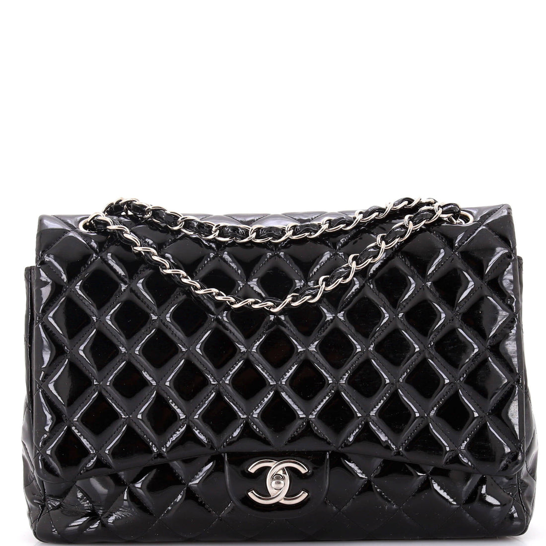 CHANEL Classic Double Flap Bag Quilted Patent Maxi - Handbag & Wallet Accessories