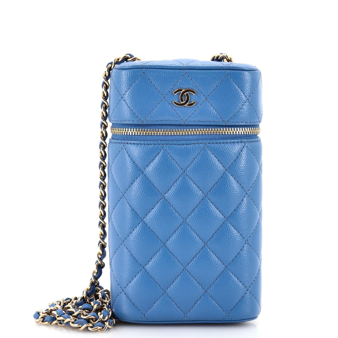 CHANEL Classic Vanity Phone Holder with Chain Quilted Caviar - Handbag & Wallet Accessories