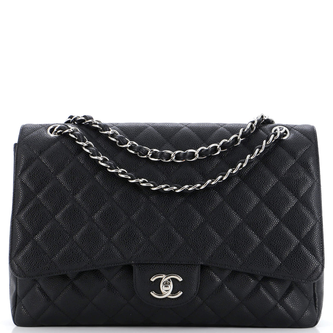 CHANEL Classic Single Flap Bag Quilted Caviar Maxi - Handbag & Wallet Accessories