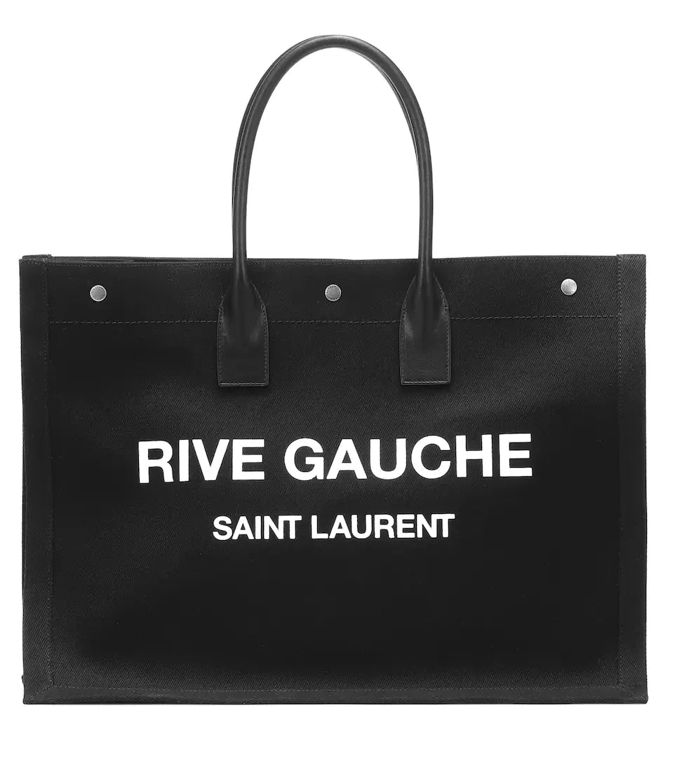 SAINT LAURENT Rive Gauche canvas tote