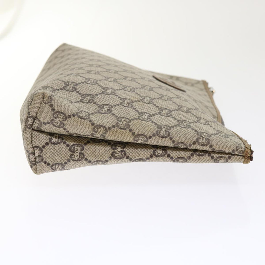 GUCCI GG Plus Canvas Clutch Bag PVC Leather Beige  ep1039 - Gucci