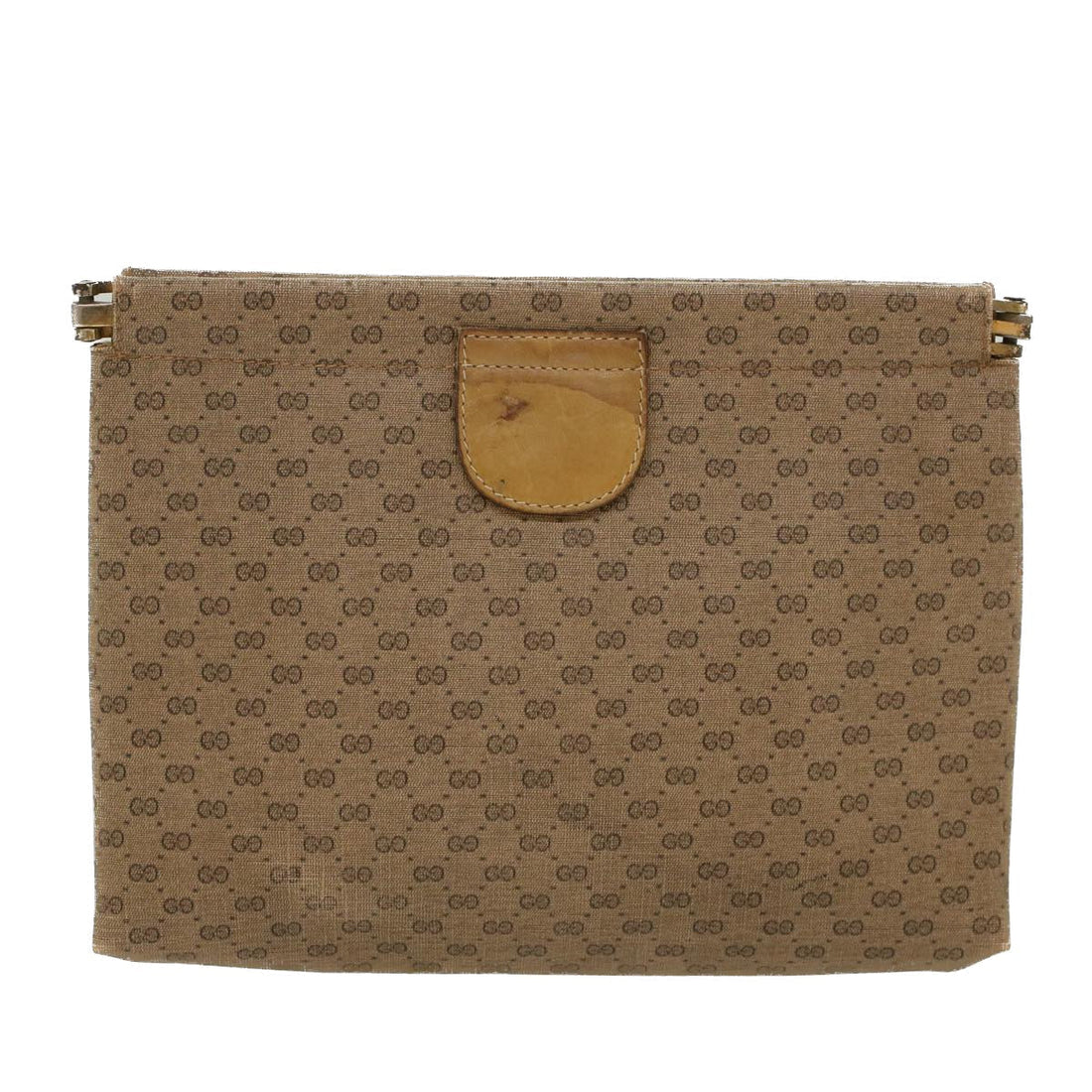GUCCI Micro GG Canvas Clutch Bag PVC Leather Beige 67-039-5229  ep1090 - Gucci