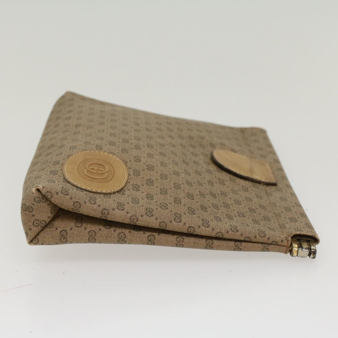 GUCCI Micro GG Canvas Clutch Bag PVC Leather Beige 67-039-5229  ep1090 - Gucci