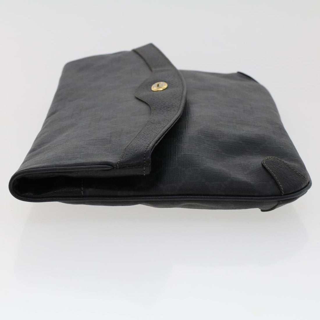 GUCCI GG Canvas Clutch Bag PVC Leather Black 156.02.075  ep1120 - Gucci