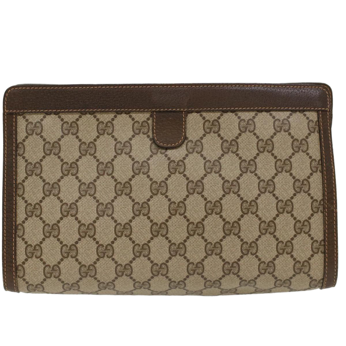 GUCCI GG Canvas Web Sherry Line Clutch Bag Beige Red 156.01.033  ep1221 - Gucci