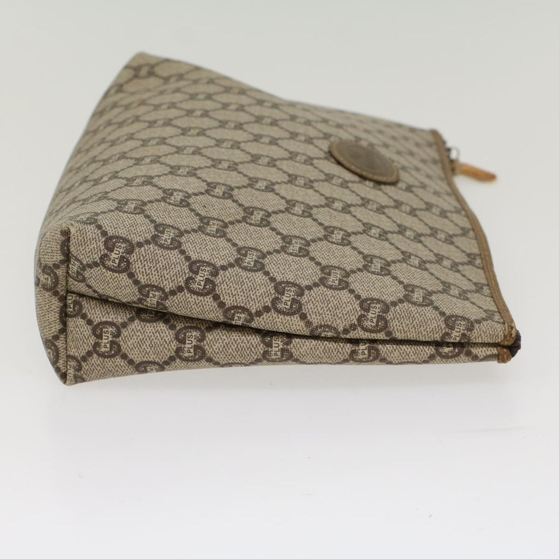 GUCCI GG Plus Canvas Clutch Bag PVC Leather Beige  ep1228 - Gucci